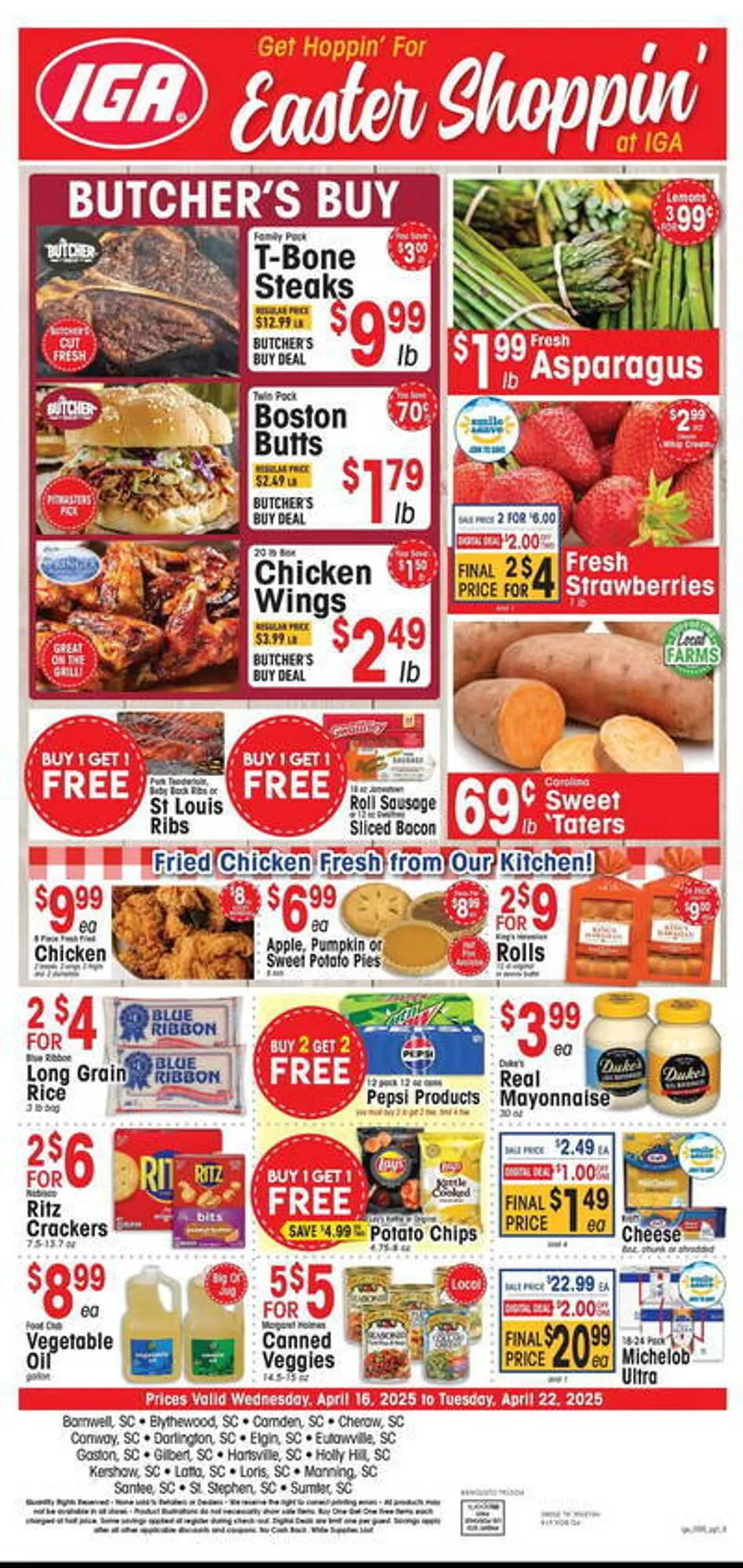 Weekly ad IGA Weekly Ad from April 16 to April 22 2025 - Page 1