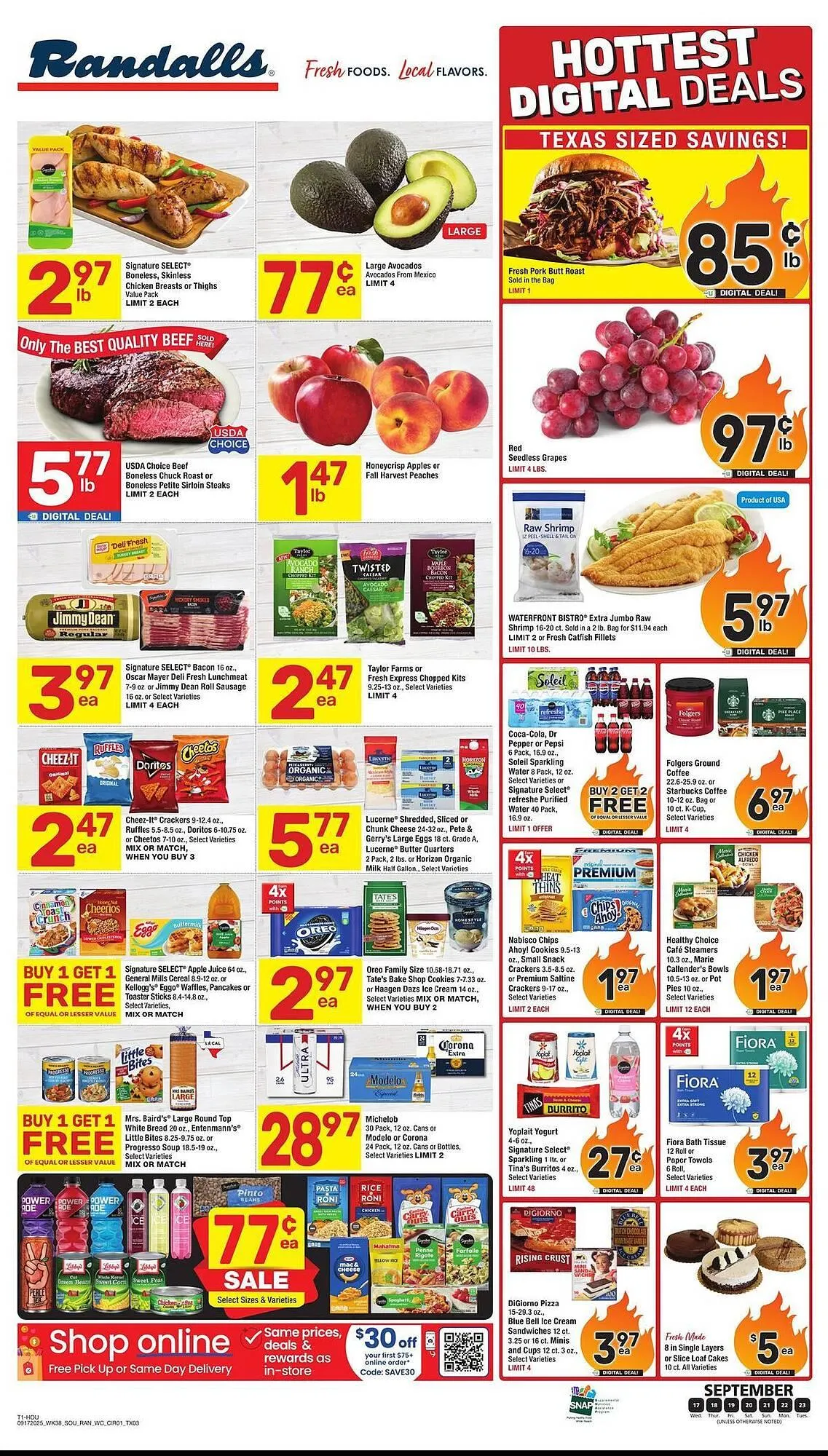 Weekly ad Randalls weekly ad from September 17 to September 23 2025 - Page 1