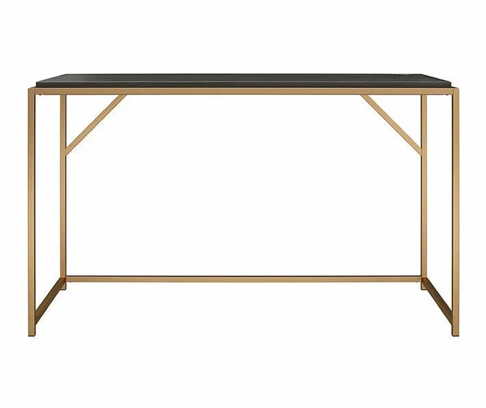 Fayette Espresso Writing Desk with Qi Charging