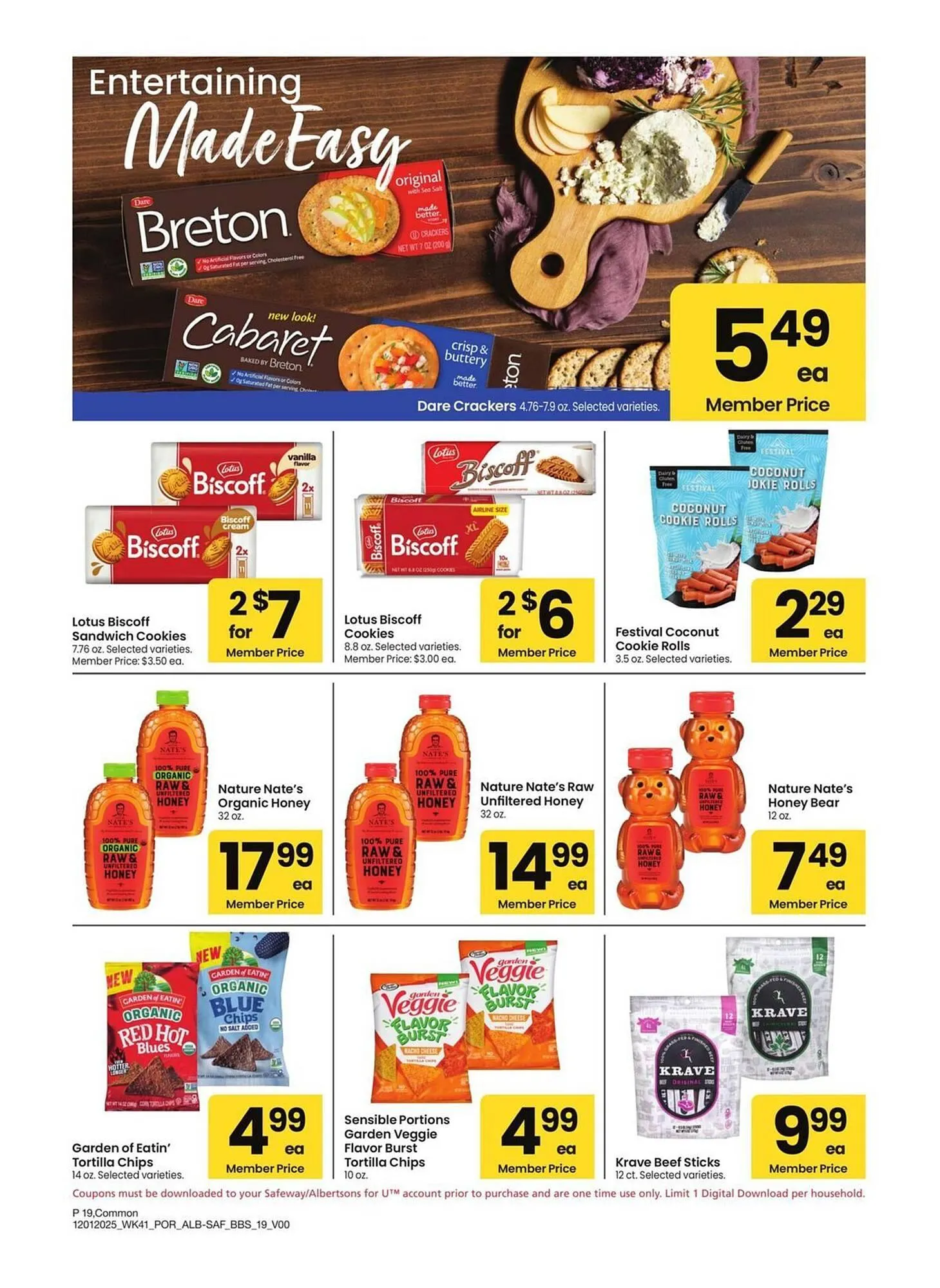 Weekly promotion Albertsons weekly ad spanning from December 1 to January 4 2026 - Page 19 for Catalogue 365