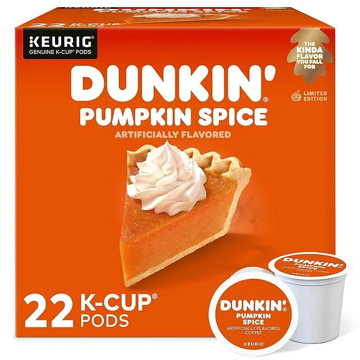 Dunkin' Pumpkin Spice Coffee Keurig® K-Cup® Pods,
