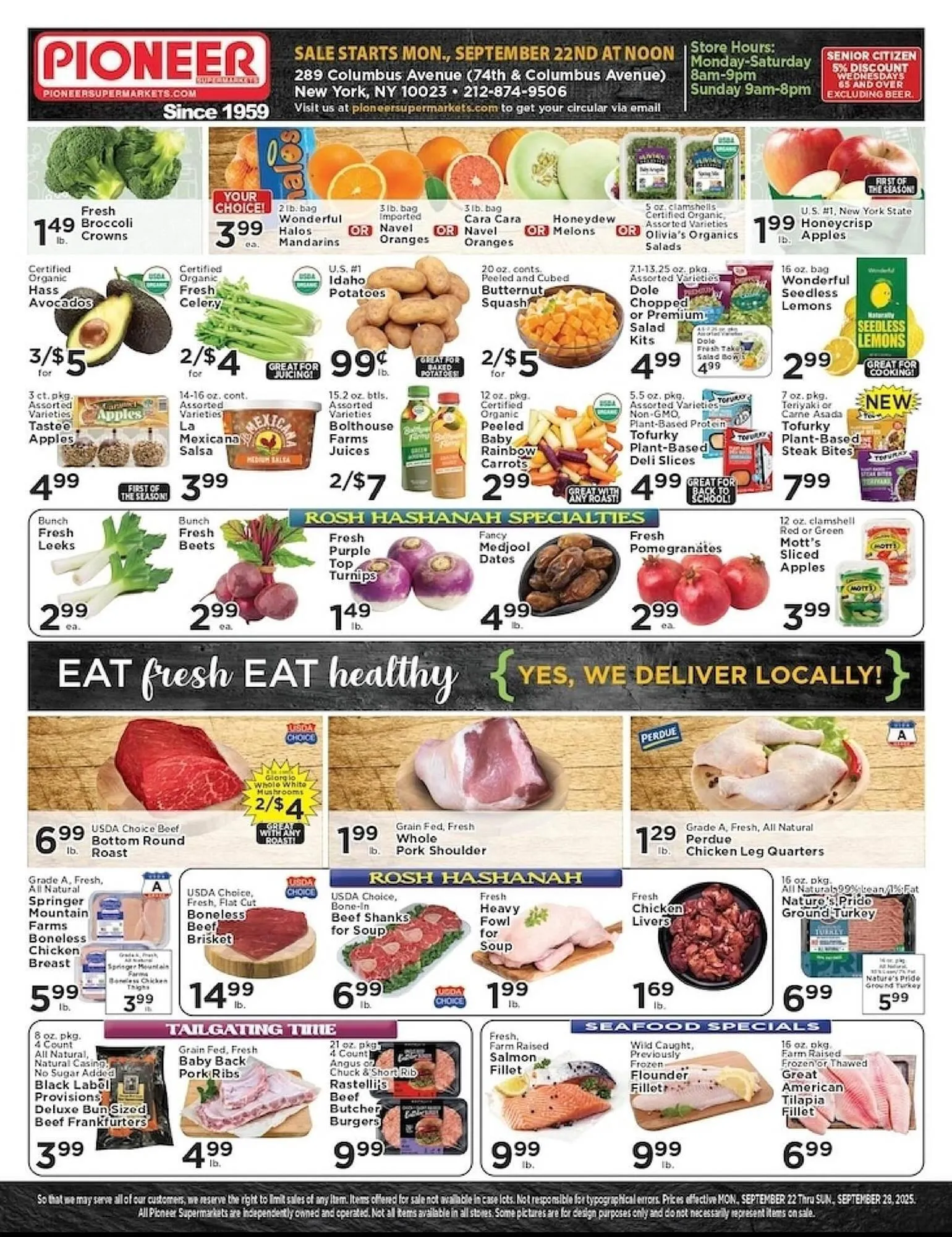 Weekly ad Pioneer Supermarkets weekly ad from September 22 to September 28 2025 - Page 1