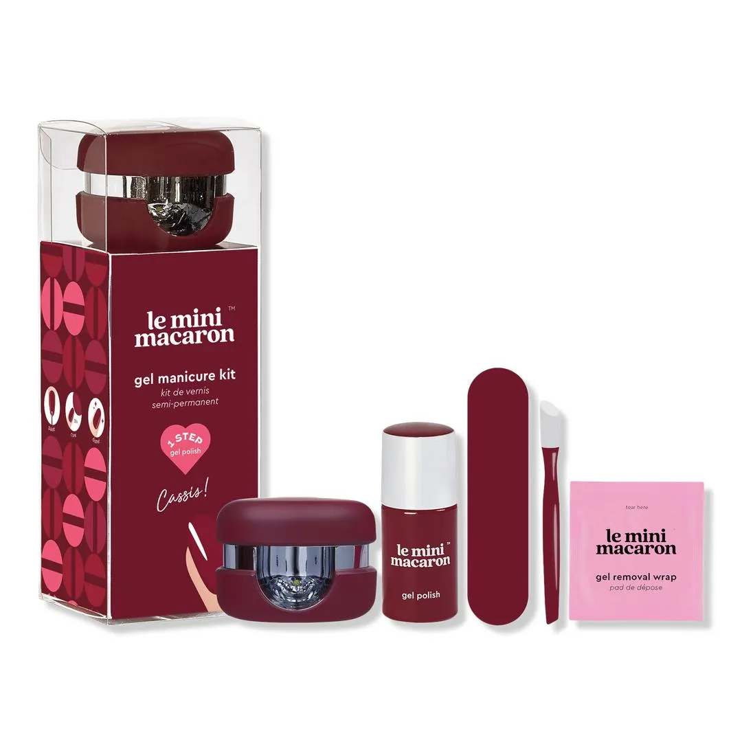 1-Step DIY Glossy Gel Manicure Kit - Cassis