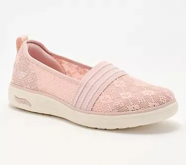 Skechers Go Walk Arch Fit 2.0 Knit Slip-Ons - Rosa Linda