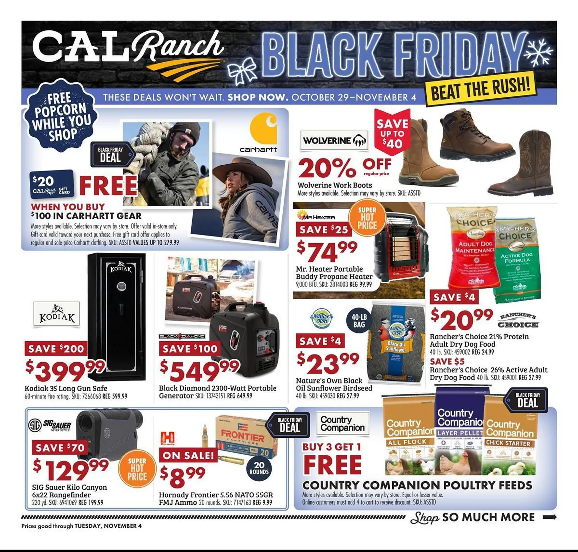 Weekly ad C A L Ranch Stores weekly ad from October 29 to November 4 2025 - Page 1