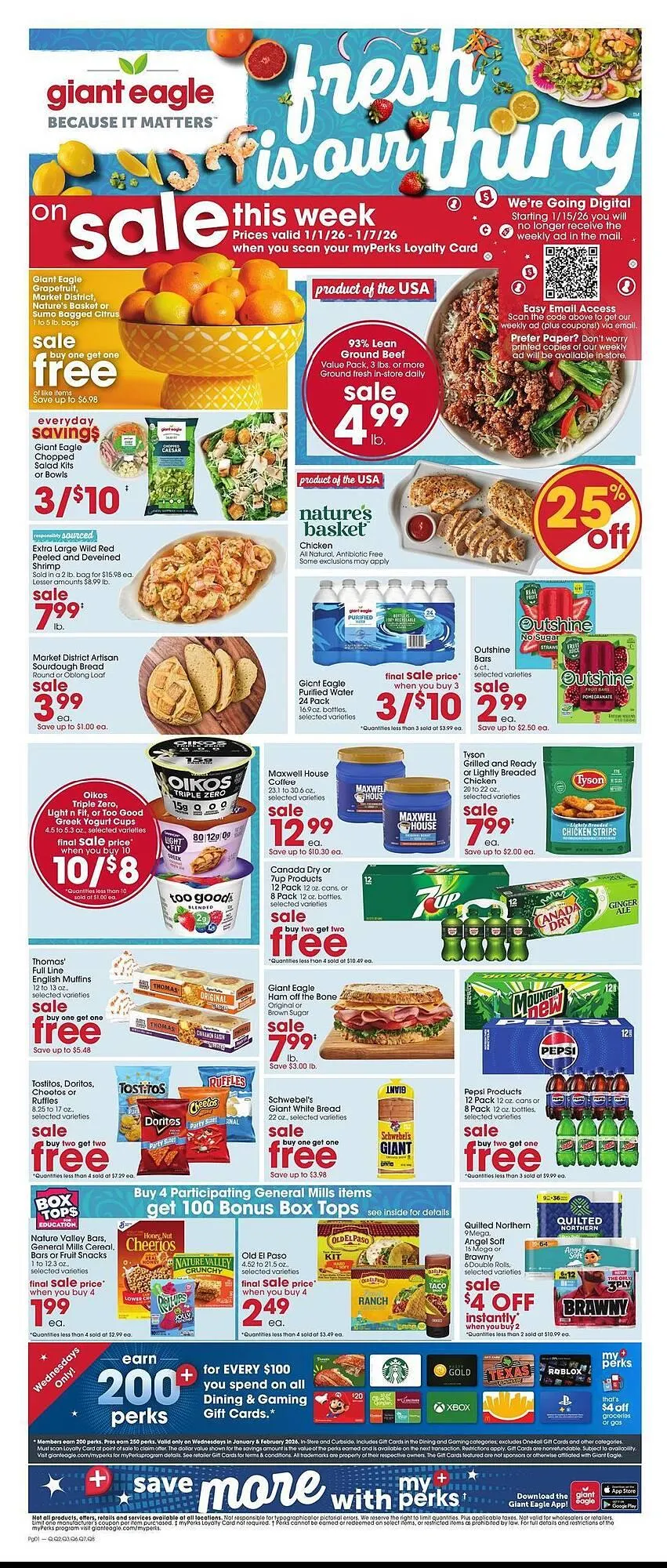 Giant Eagle weekly ad - 1