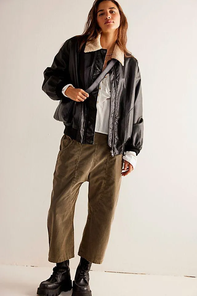 We The Free Lunan Crop Harem Cord Jeans
