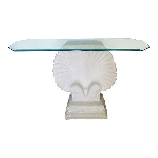 Mid 20th Century Sea Shell Console Table in the Manner of Groult