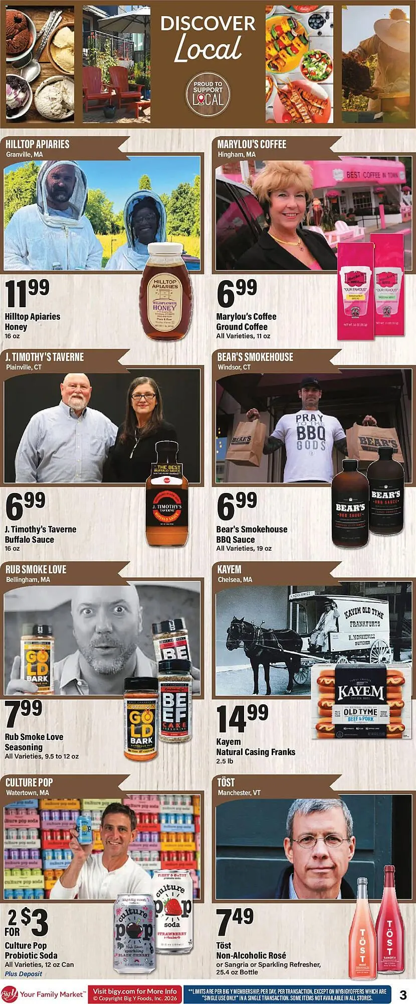 Weekly promotion Big Y flyer spanning from May 7 to May 14 2026 - Page 4 for Catalogue 365