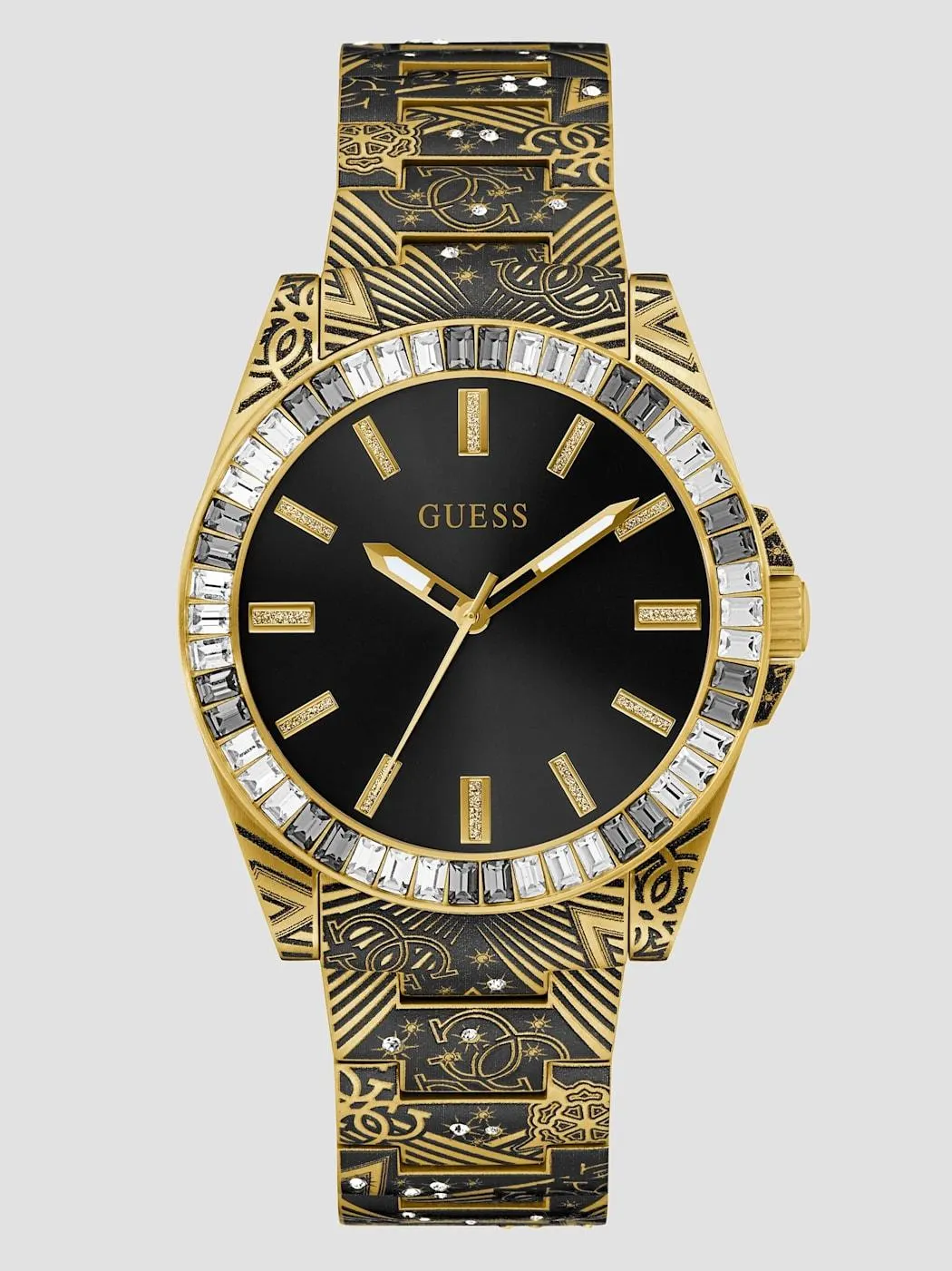 Printed Gold-Tone Analog Watch