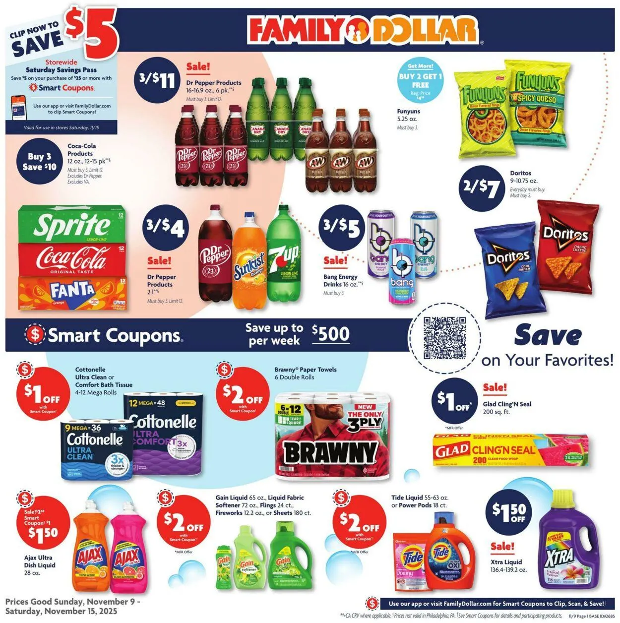 Weekly ad Family Dollar Current weekly ad from November 9 to November 15 2025 - Page 1