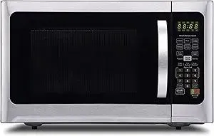 Farberware Countertop 1000 Watts 1.2 cu ft-Smart Sensor Microwave Oven with LED Lighting and Child Lock-Perfect for Apartments and Dorms-Easy Clean Black Interior, Stainless Steel