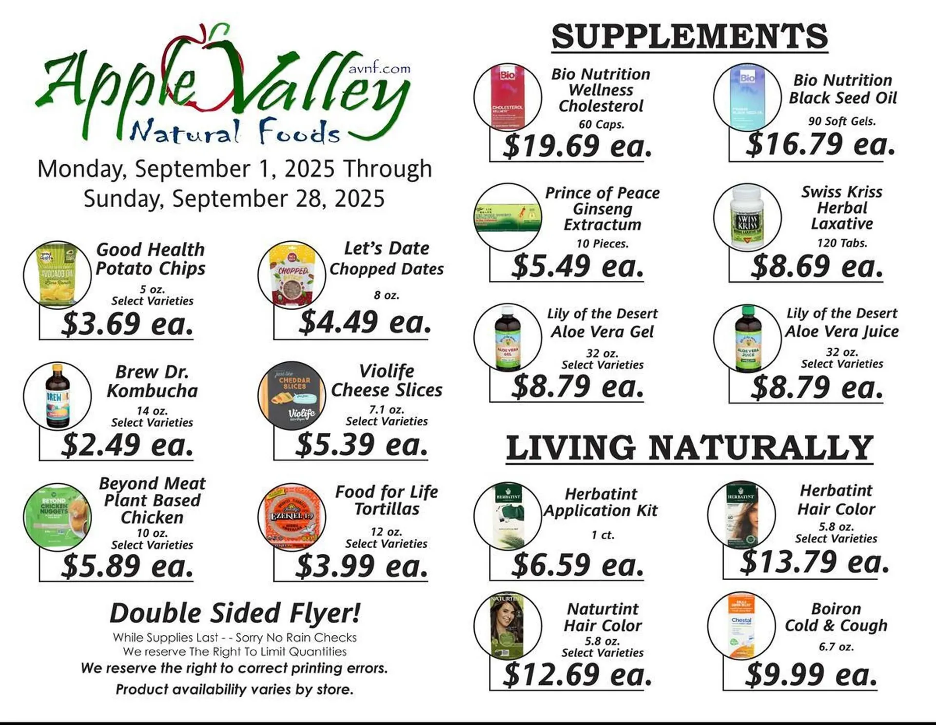 Apple Valley Natural Foods weekly ad - 1