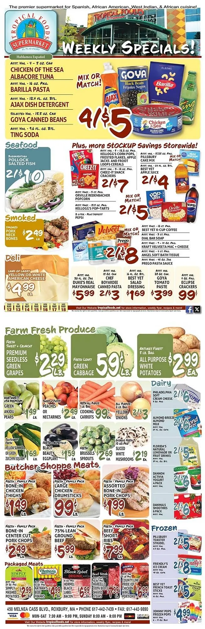 Tropical Foods Supermarket weekly ad - 1