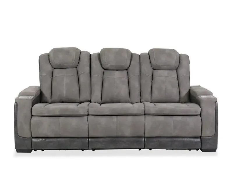 Next-Gen DuraPella Slate Dual Power Reclining Sofa
