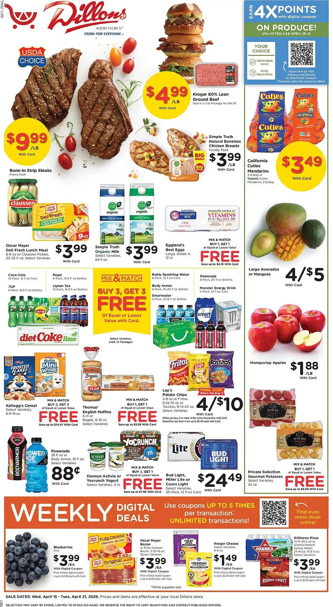 Weekly ad Dillons weekly ad from April 15 to April 21 2026 - Page 1