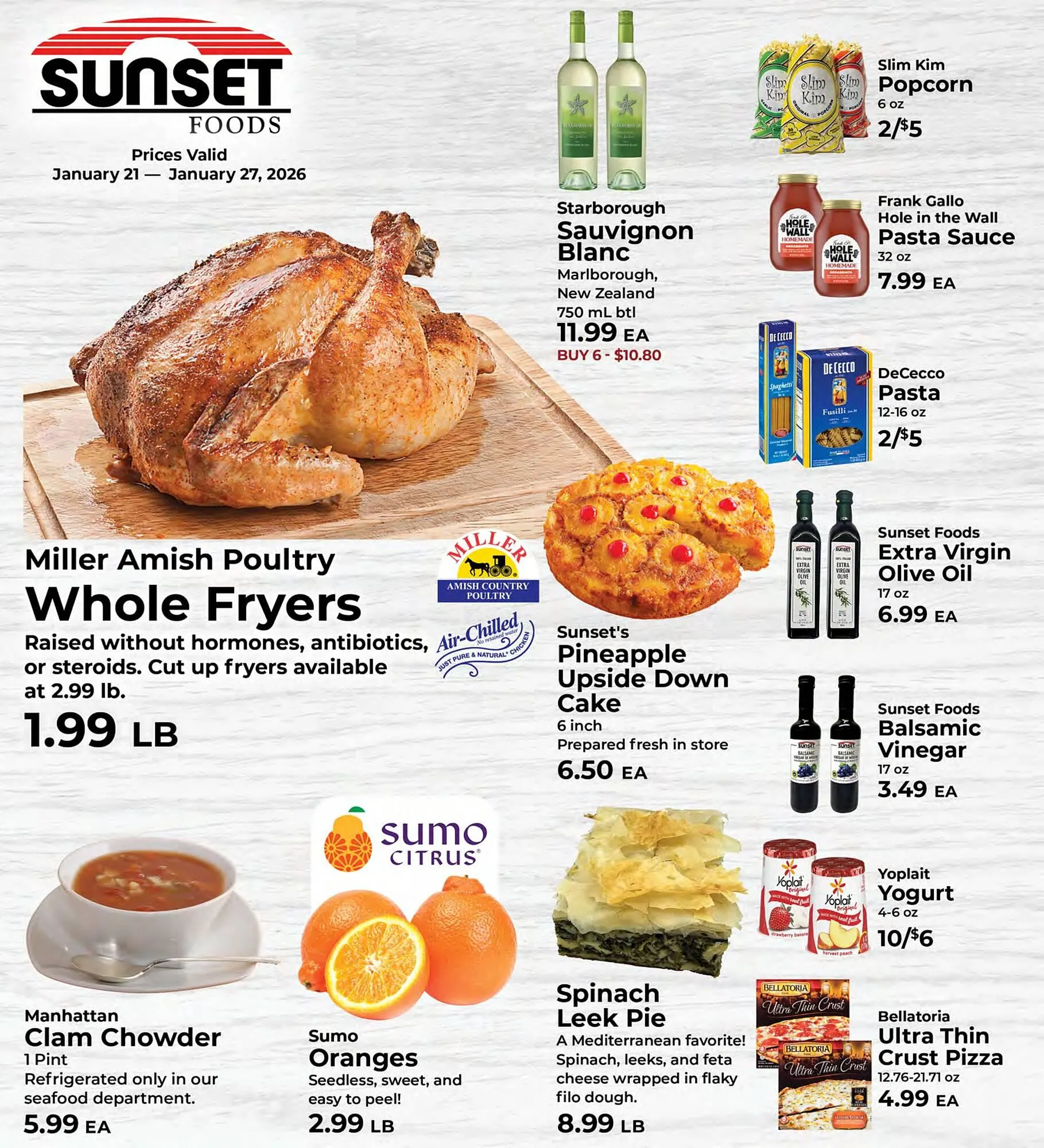 Weekly ad Sunset Foods weekly ad from January 21 to January 27 2026 - Page 1