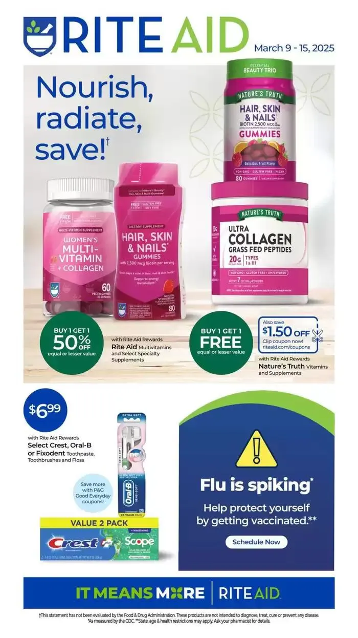 Weekly ad Rite Aid Weekly ad from March 9 to March 15 2025 - Page 1