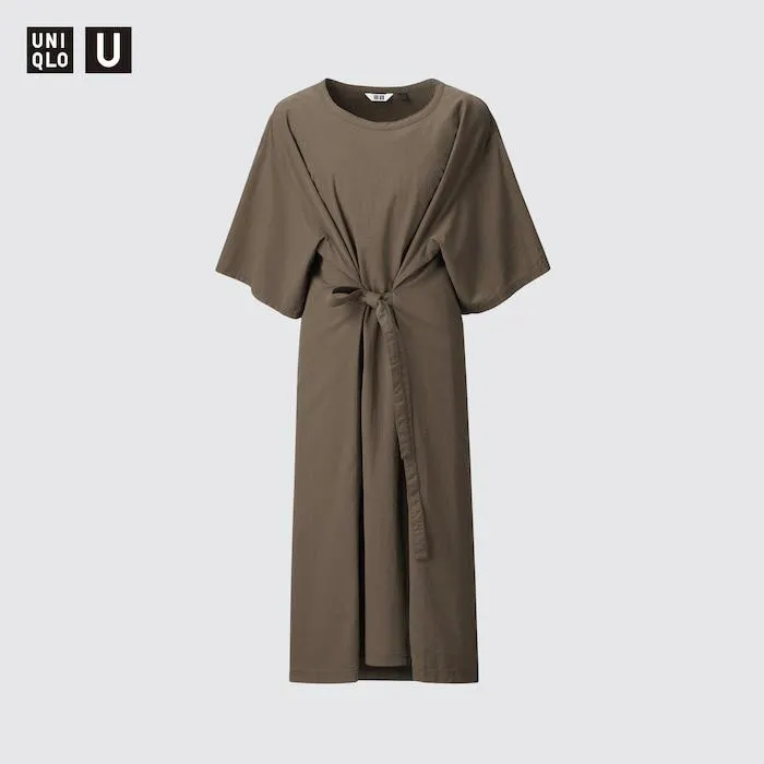 3Way Seersucker Short-Sleeve Dress