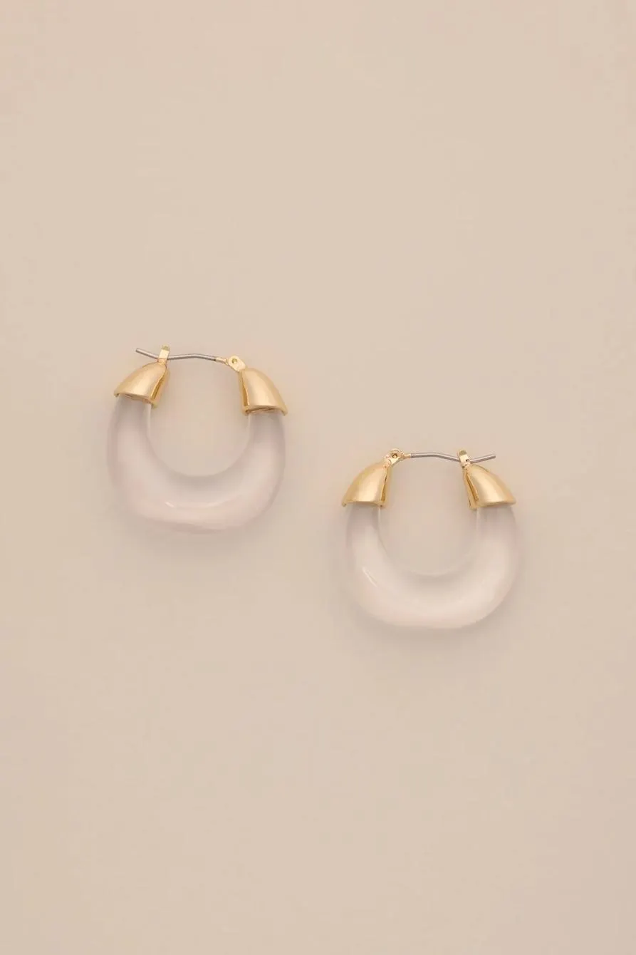 resin hoop earrings