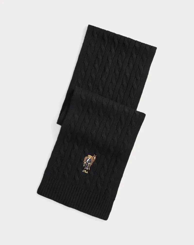 Polo Bear Wool Scarf