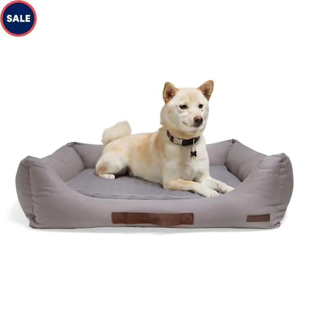 Reddy Cozy & Cool Touch Dog Bed, 28" L X 28" W X 8" H, Gray