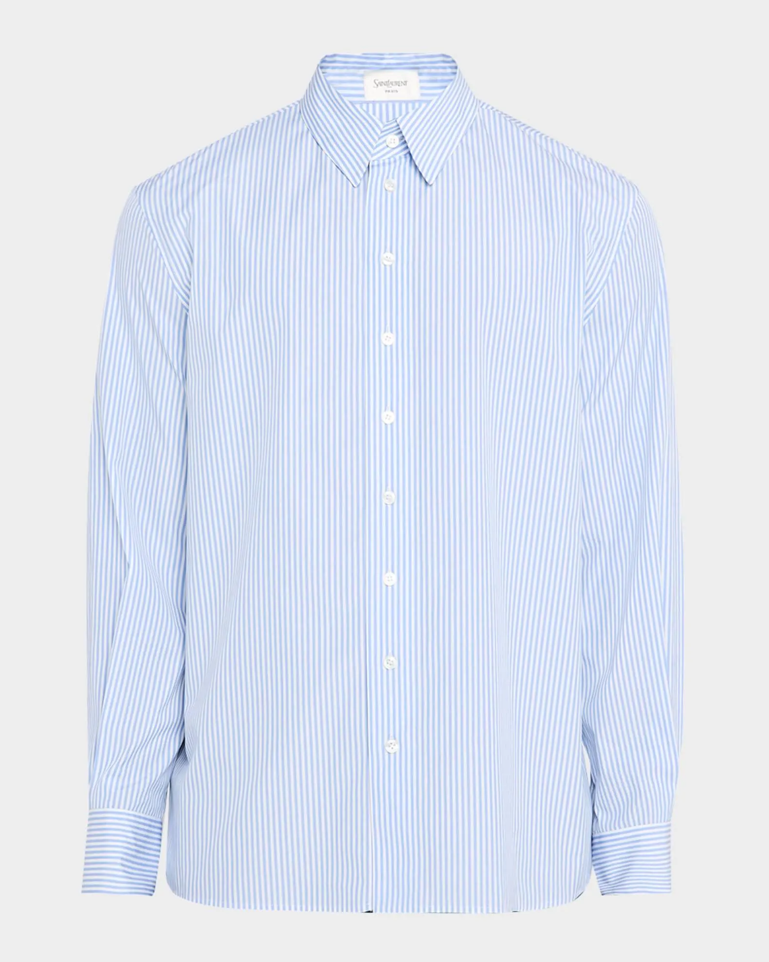 Men's Relaxed-Fit Cotton Stripe Sport Shirt