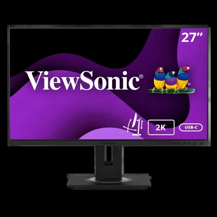 ViewSonic 27" 1440p Ergonomic 40-Degree Tilt IPS Monitor with USB-C | VG2755-2K