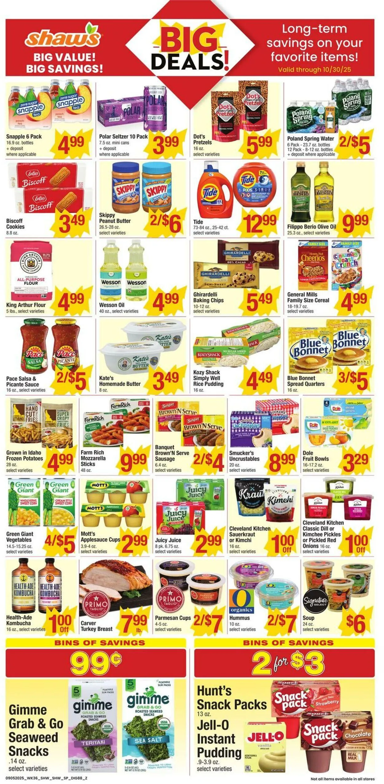Weekly ad Shaws from September 5 to September 11 2025 - Page 1