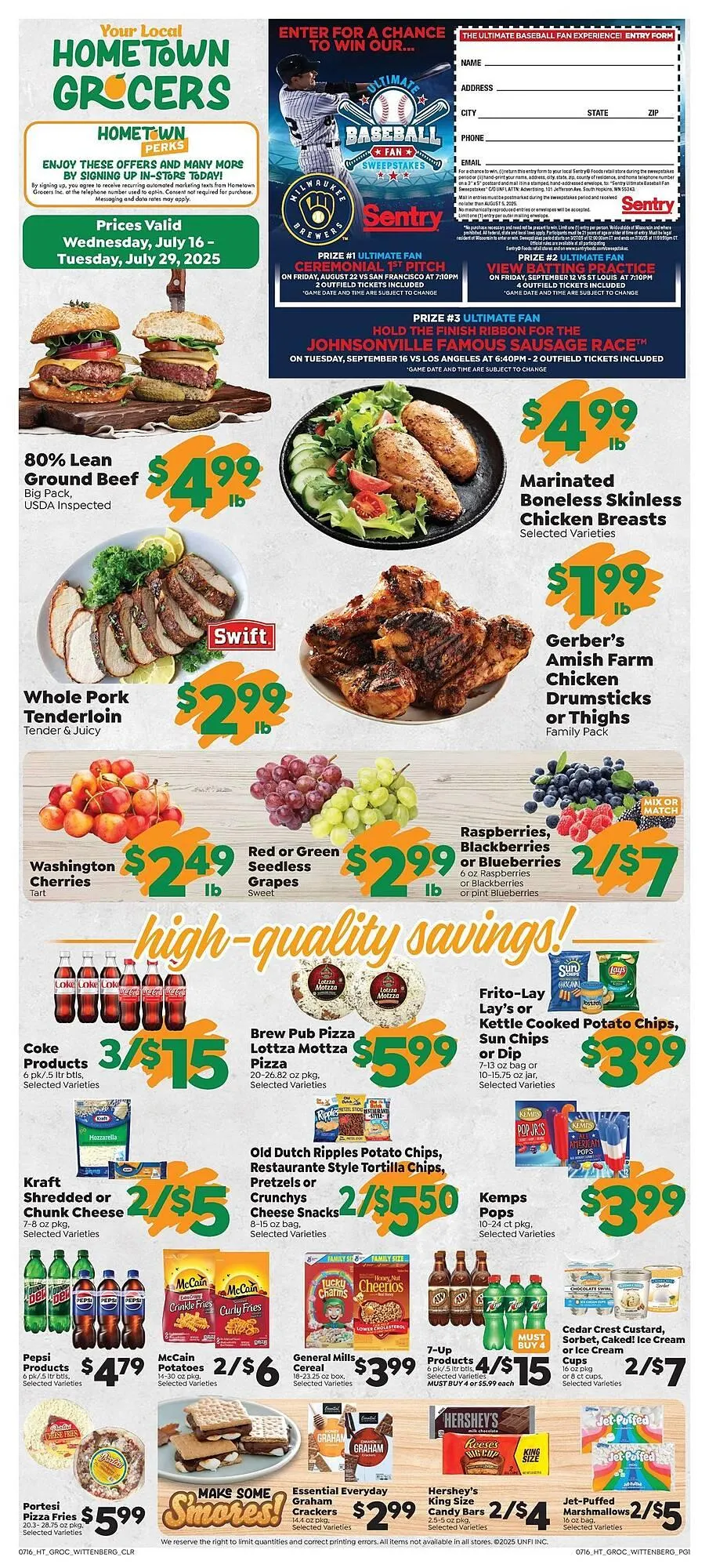 Sentry Weekly Ad - 1