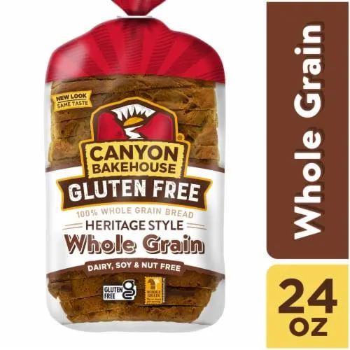 Canyon Bakehouse Heritage Style Whole Grain Gluten Free Bread Large-Sliced Frozen
