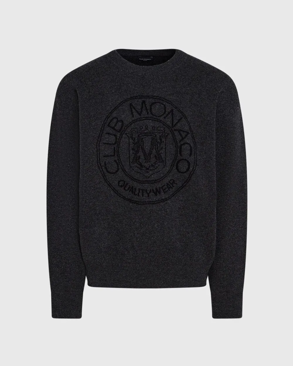 Jacquard Crest Sweater