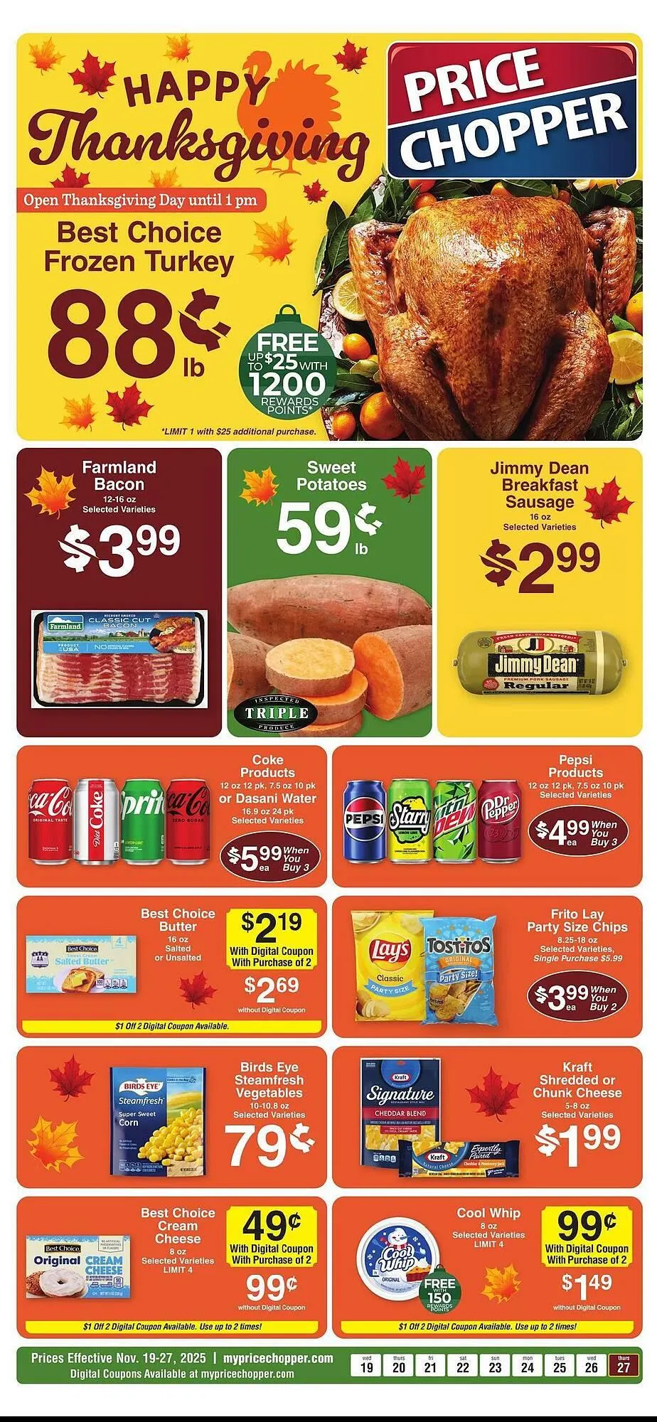 Weekly ad Price Chopper weekly ad from November 19 to November 27 2025 - Page 1