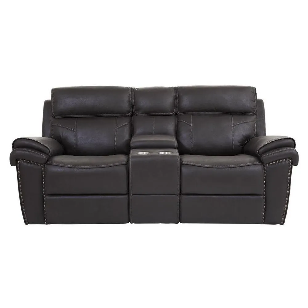 Dublin Gliding Reclining Loveseat with Console