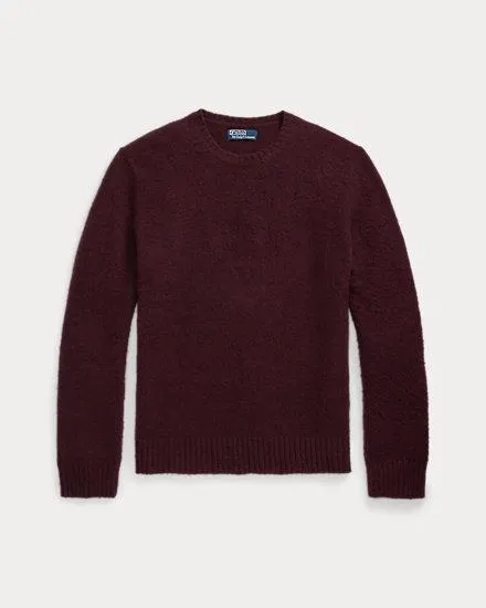 Suede-Patch Wool-Cashmere Sweater