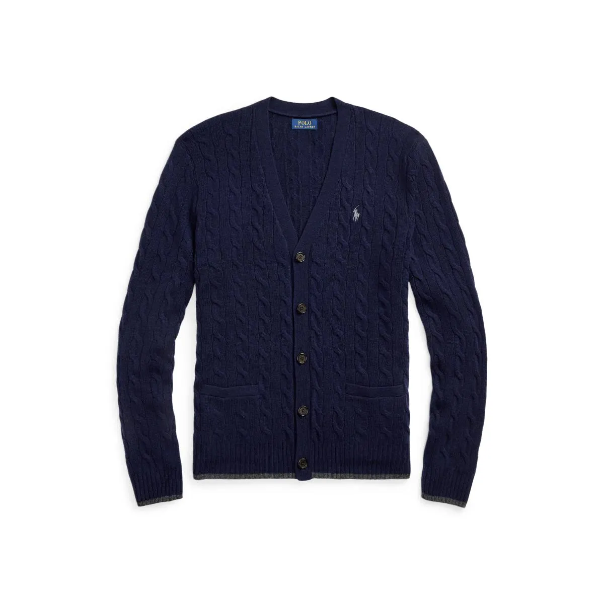 Cable-Knit Wool-Cashmere Cardigan