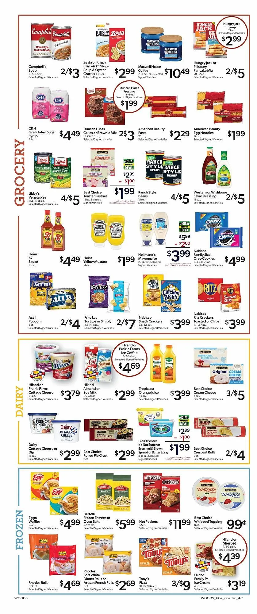 Weekly ad Woods Supermarket weekly ad from March 25 to March 31 2026 - Page 2