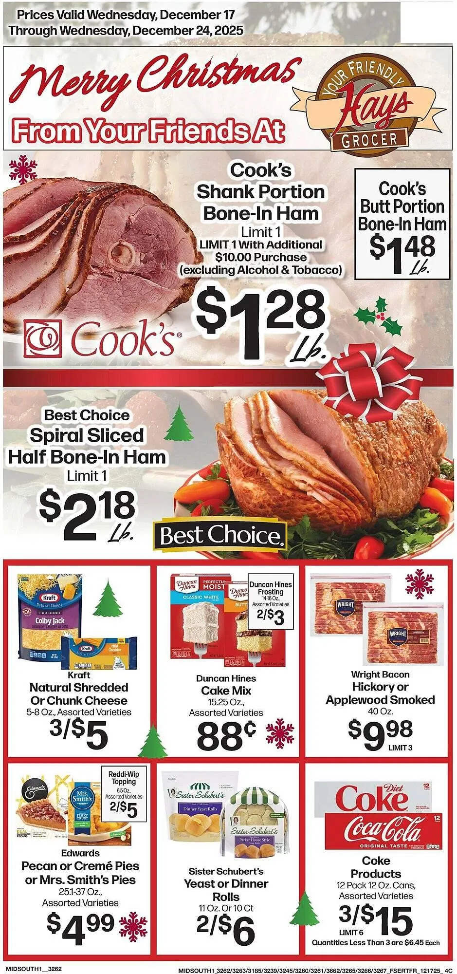 Weekly ad Hays Supermarket weekly ad from December 17 to December 24 2025 - Page 1