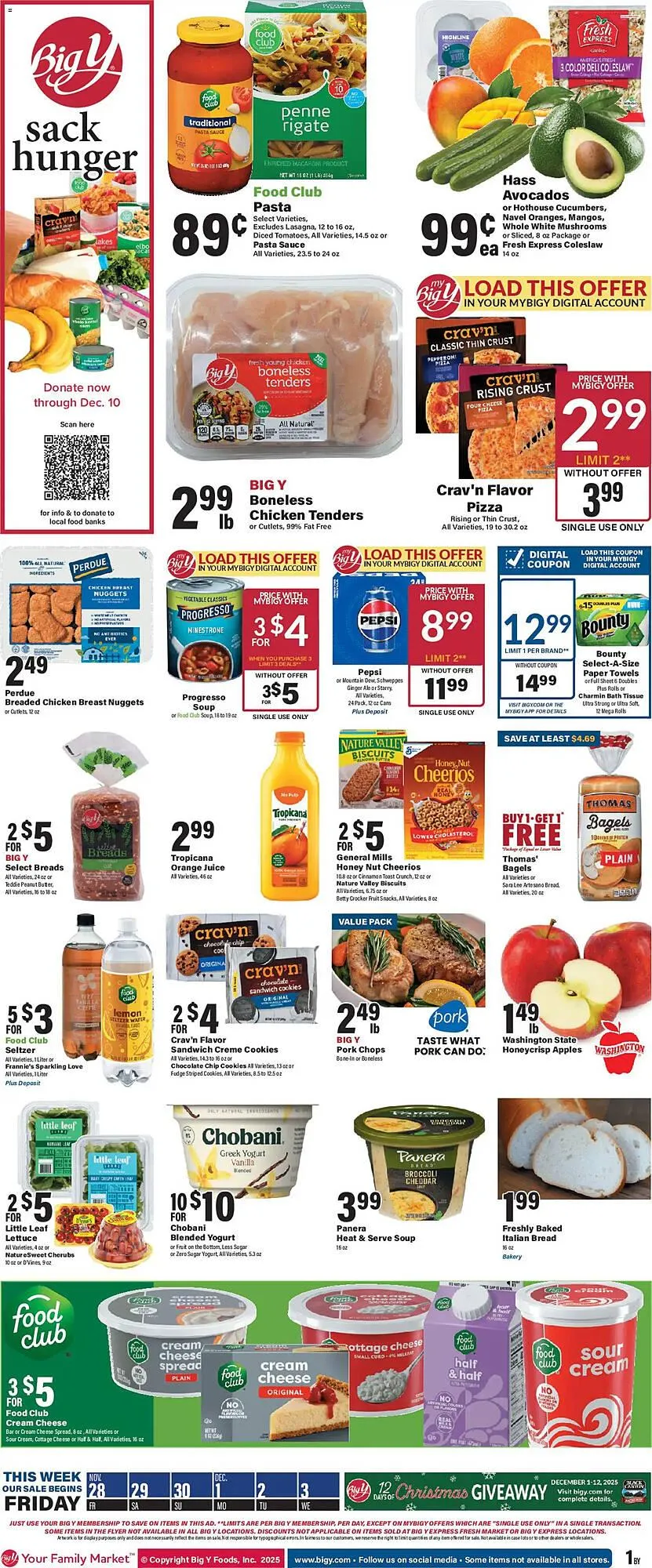 Weekly ad Big Y flyer from November 28 to December 4 2025 - Page 1
