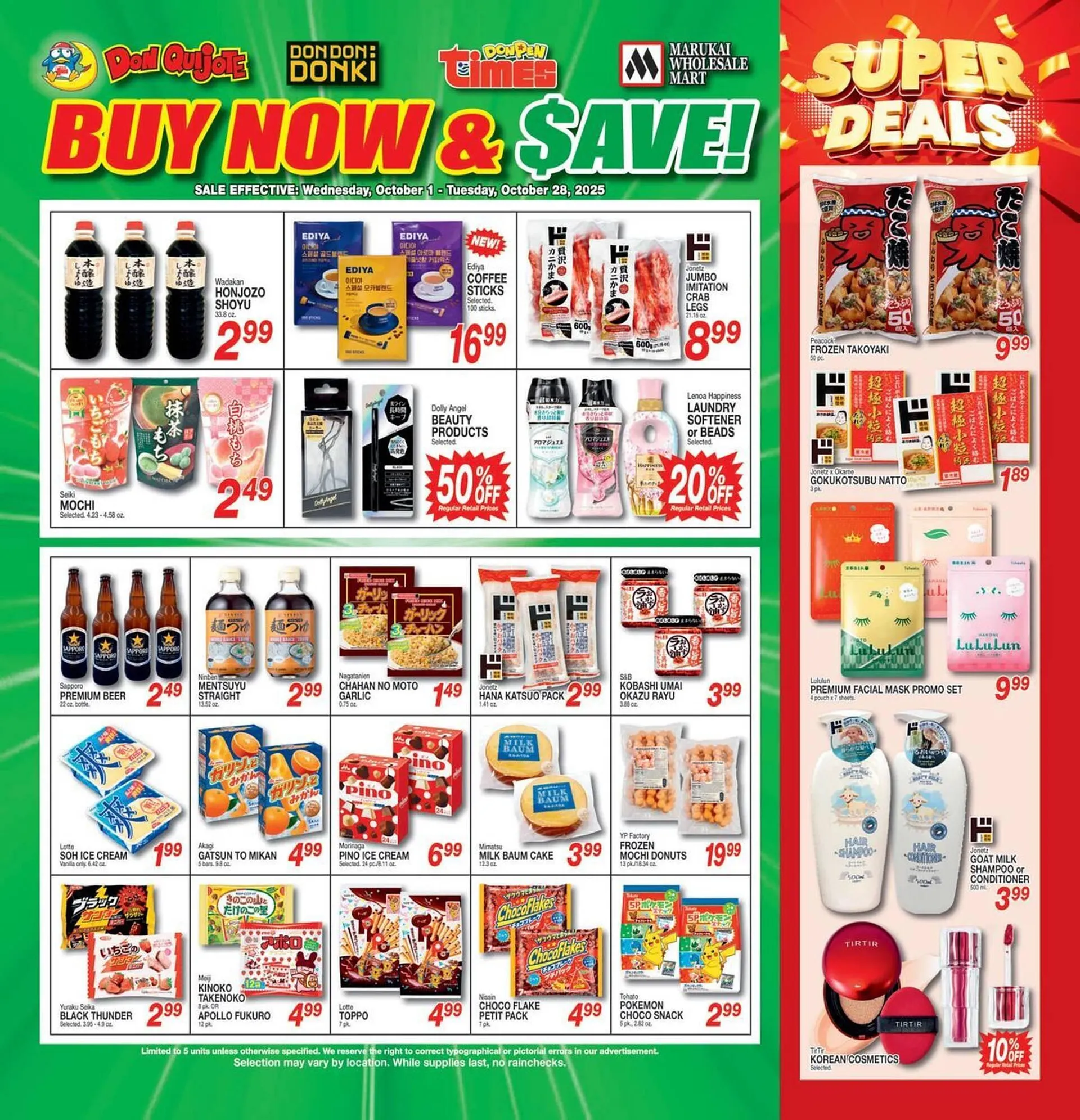 Weekly ad Times Supermarkets weekly ad from October 1 to October 28 2025 - Page 1