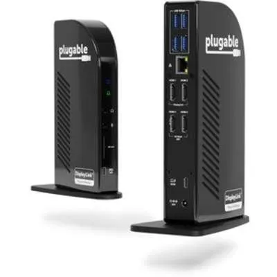Plugable Technologies USB-C Quad HDMI Dock 100W PD USBC Quad HDMI Docking Station 100W