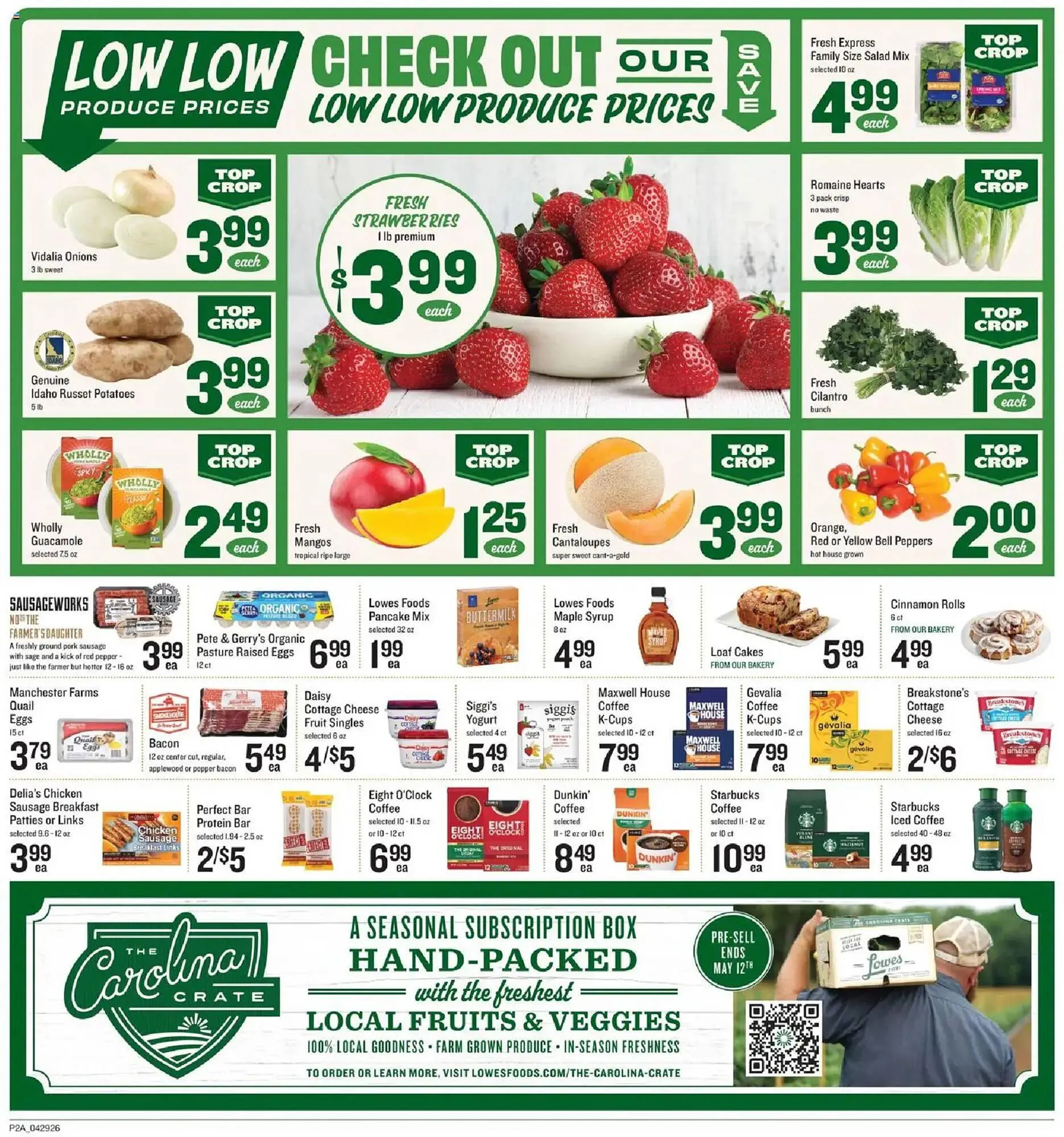 Weekly promotion Lowes Foods weekly ad spanning from April 29 to May 6 2026 - Page 2 for Catalogue 365