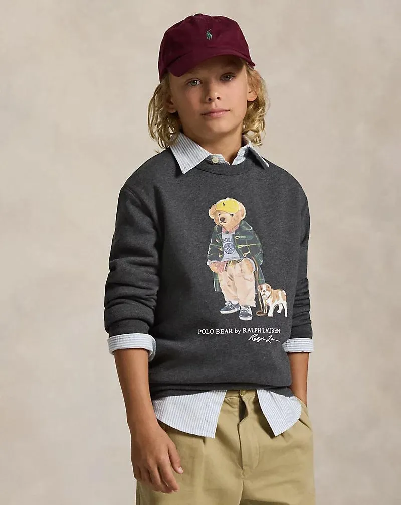 Polo Bear Heathered Fleece Sweatshirt