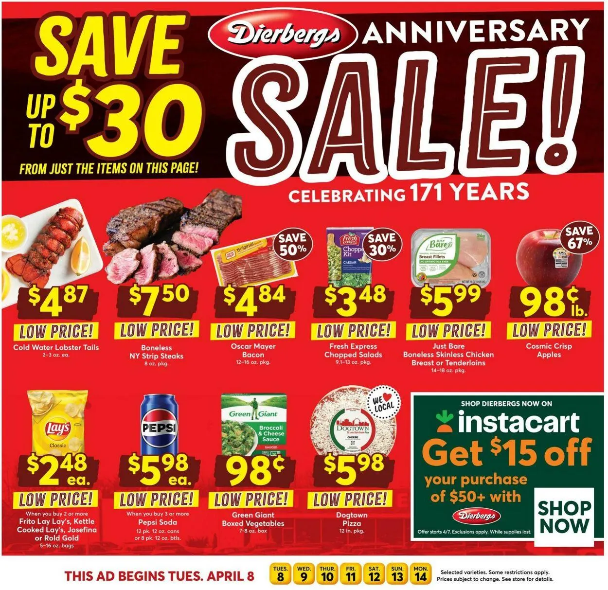 Weekly ad Dierbergs from April 8 to April 14 2025 - Page 1