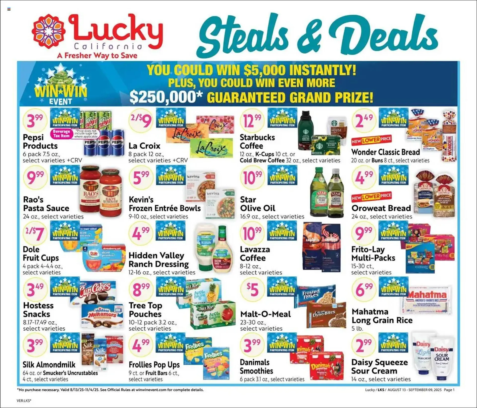 Lucky Supermarkets Weekly Ad - 1