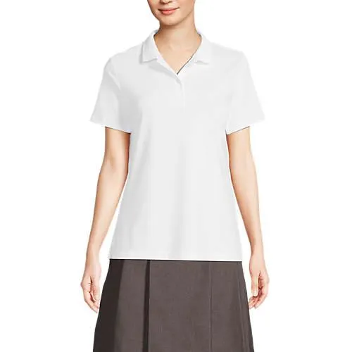 Women's Short Sleeve Feminine Fit Interlock Polo Shirt