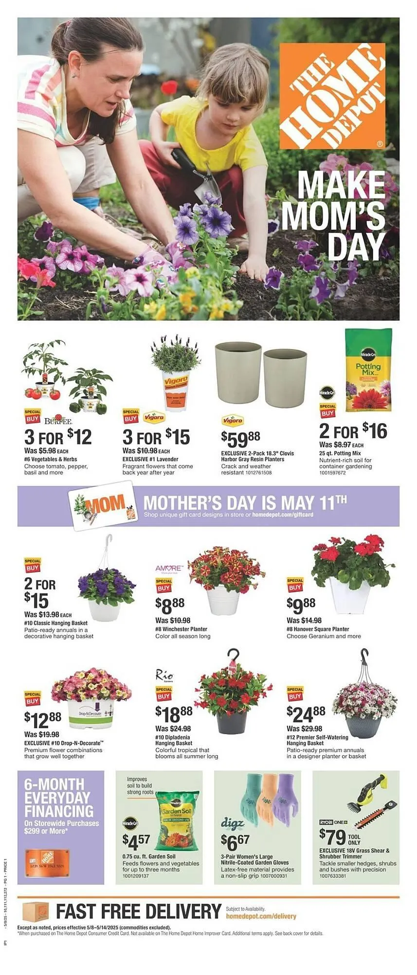 Weekly ad The Home Depot Weekly Ad from May 8 to May 14 2025 - Page 1