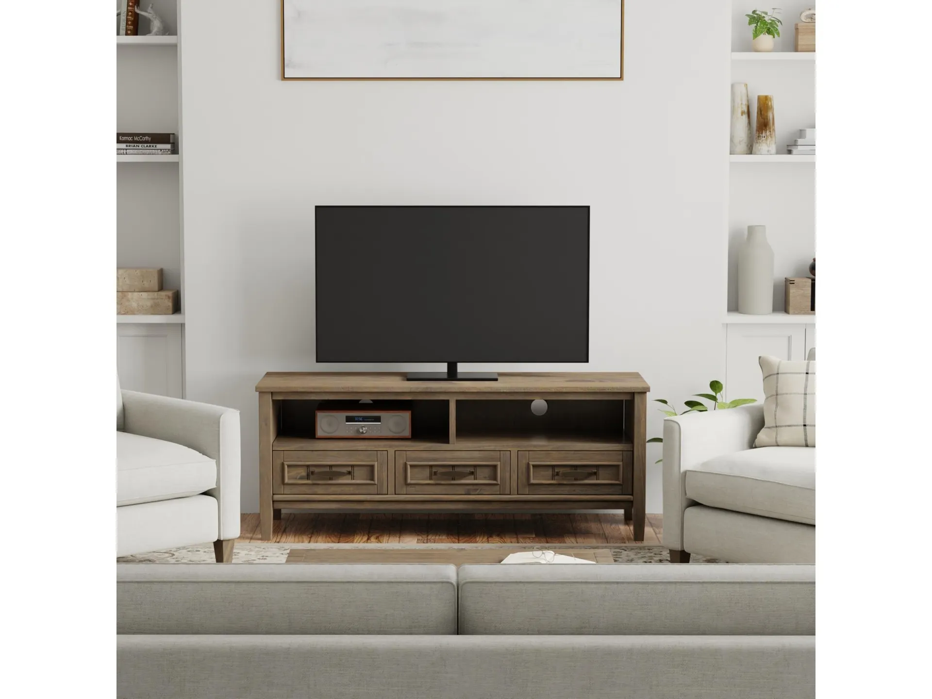 Simpli Home Lev 50" TV Media Stand