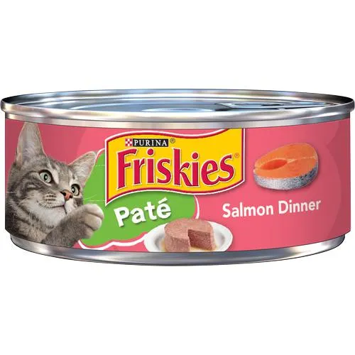 FRISKIES PATE CAT FOOD SALMON DINNER