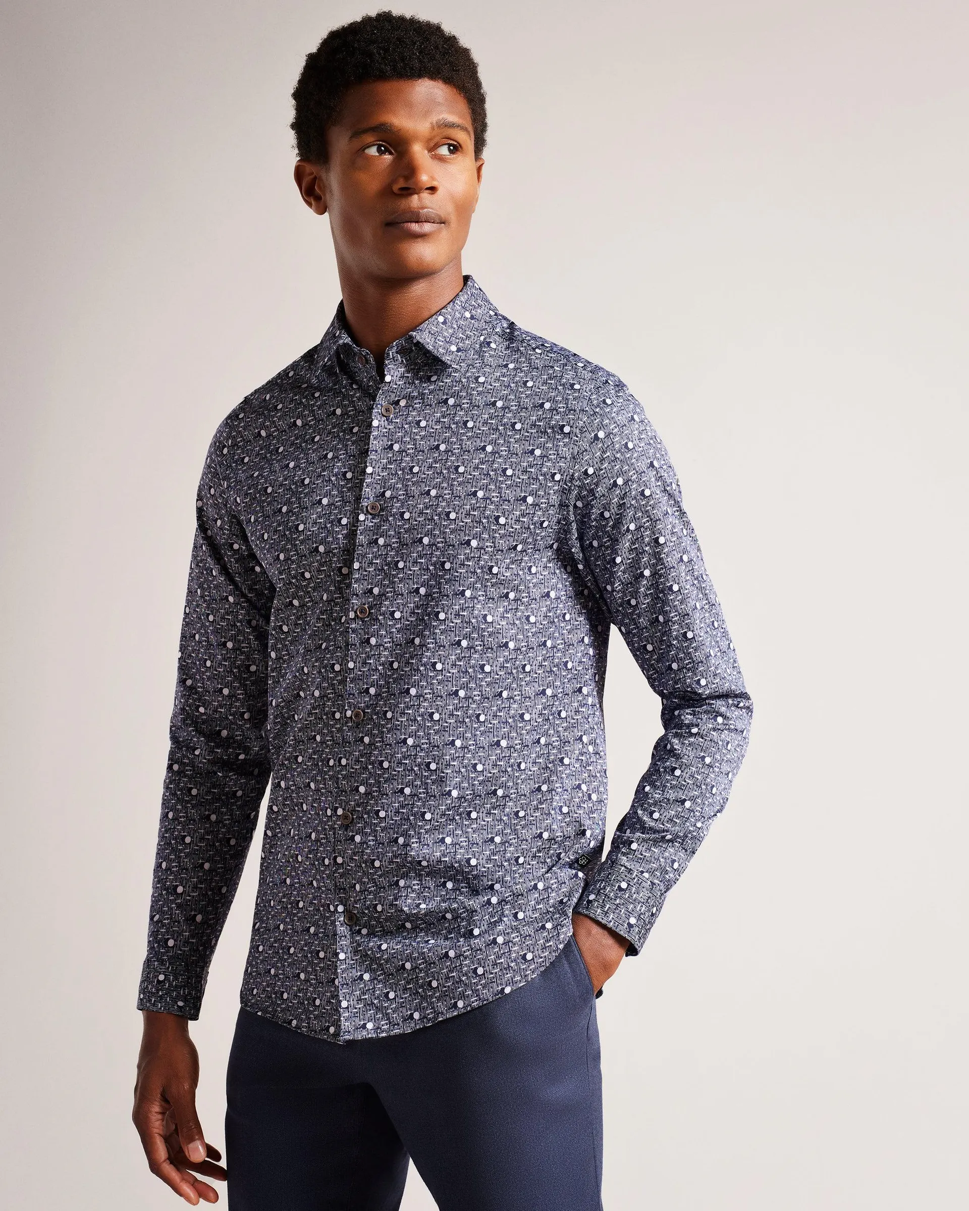 LS Spot Print Shirt